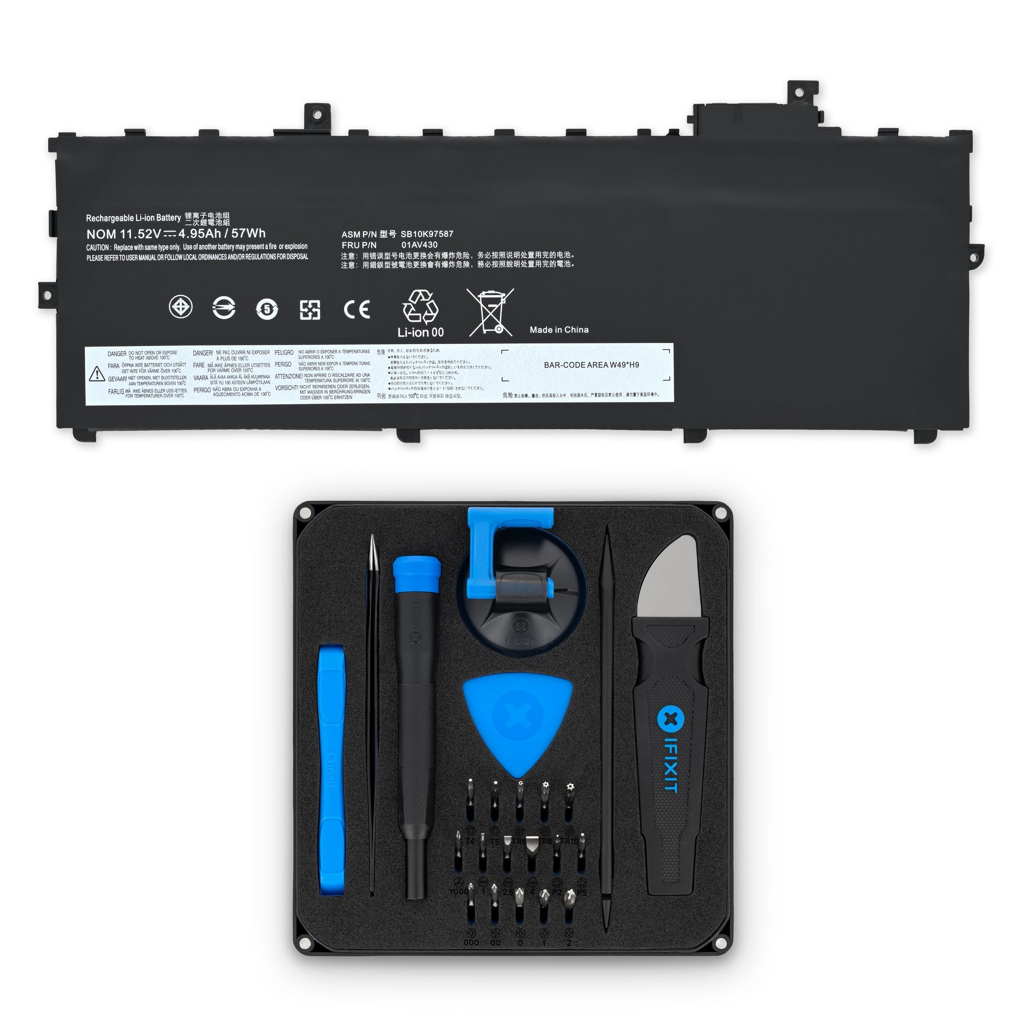 Lenovo ThinkPad X1 Carbon Gen 5 (2017) Replacement Battery